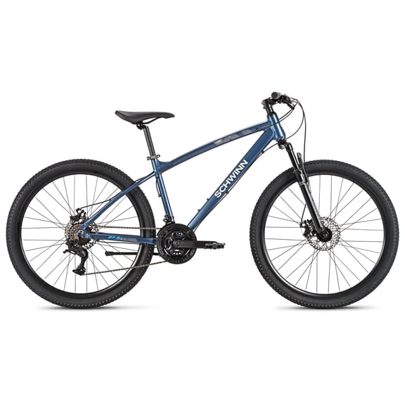 Schwinn High Timber Sport Mountain Bike, 27.5 Inch Wheels, 21 Speeds, Blue