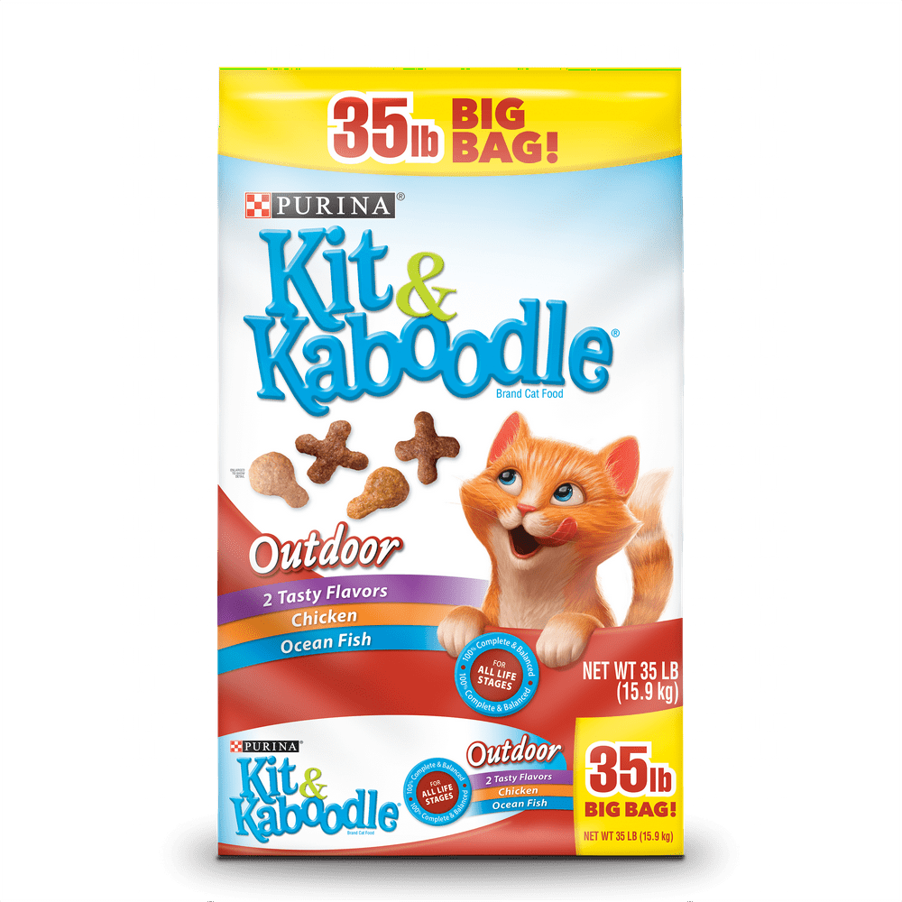 Purina Kit & Kaboodle Outdoor Chicken & Ocean Fish Dry Cat Food 35 lb