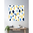 thumbnail image 2 of Diamond Rhombus Pattern Poster Wall Art, Modern Wall Decor For Living Room Bedroom, 30x30 UNFRAMED, 2 of 3