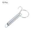 thumbnail image 3 of Unique Bargains 3.3' Cage Door Hook, 10Pcs Stainless Steel Finger Ring Elastic Spring Wire Latch Hook, Silver, 3 of 6