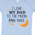 thumbnail image 4 of Inktastic I Love My Dad to the Moon and Back Boys or Girls Baby Bodysuit, 4 of 5