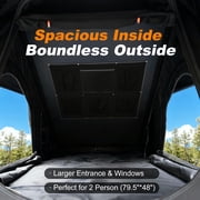 Naturnest Vehicle Roof Top Tent w/ Ladder and Mattress Hard Shell for SUV Jeep Truck Camping