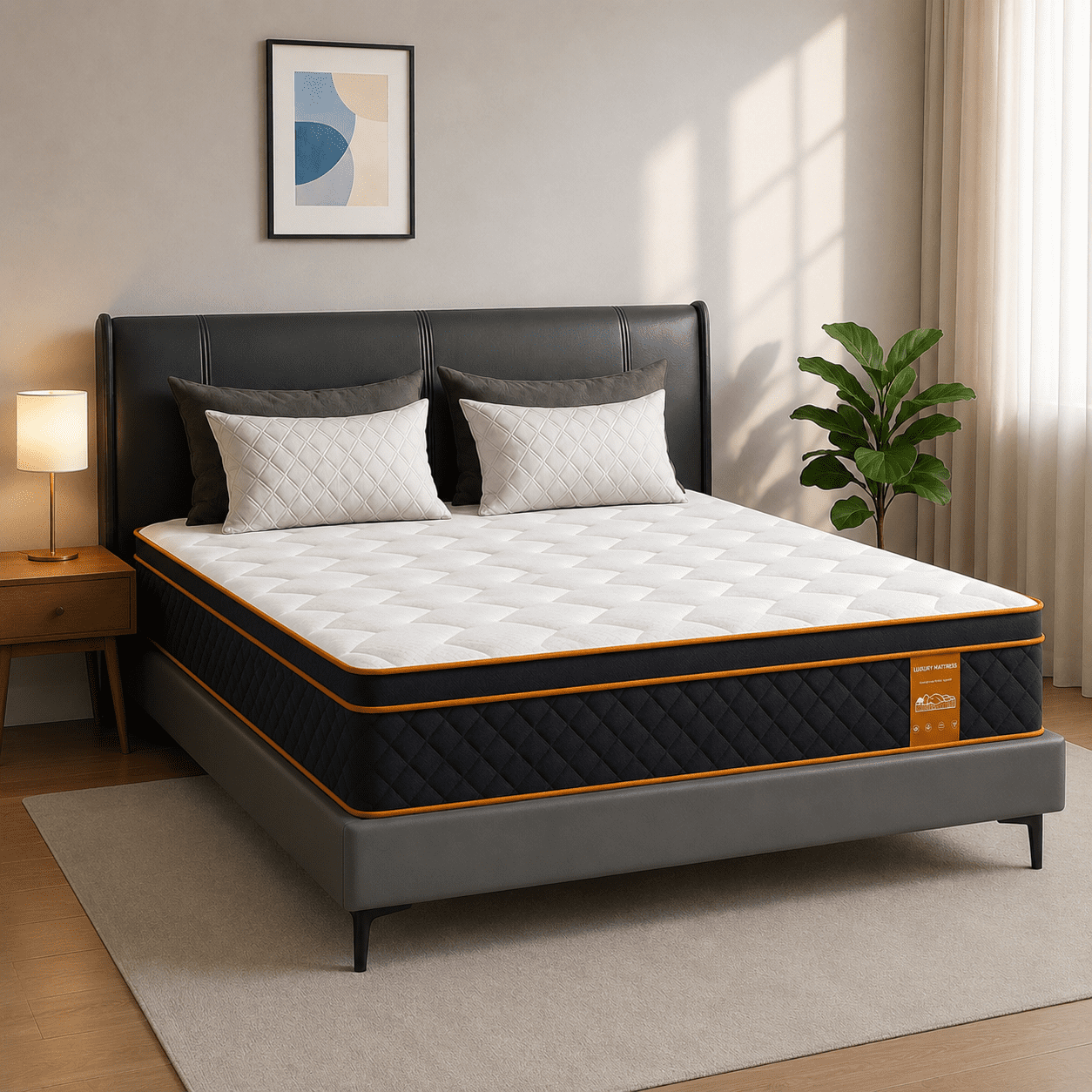 QUXPEA 10 inch King Mattress in a Box, Gel Memory Foam and Pocket