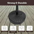 thumbnail image 3 of Pure Garden 50lb Fillable Umbrella Base – Freestanding HDPE Patio Stand with Handle & Pole Lock, Black, 3 of 14
