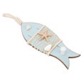 thumbnail image 1 of Wood Fish Hanging Decor, Nautical Style Natural Pinewood Nautical Fish Decor Strong Durable  For Home, 1 of 8