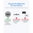 thumbnail image 4 of LENTION Hub USB-C 4 en 1 con Tipo C, USB 3.0, USB 2.0 Compatible 2023-2016 MacBook Pro 13/14/15/16,, 4 of 6