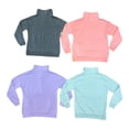 thumbnail image 2 of Tangerine Women's Mock Neck Mineral Wash 1/2 Zip Pullover Sweater w/ Pockets, 2 of 2
