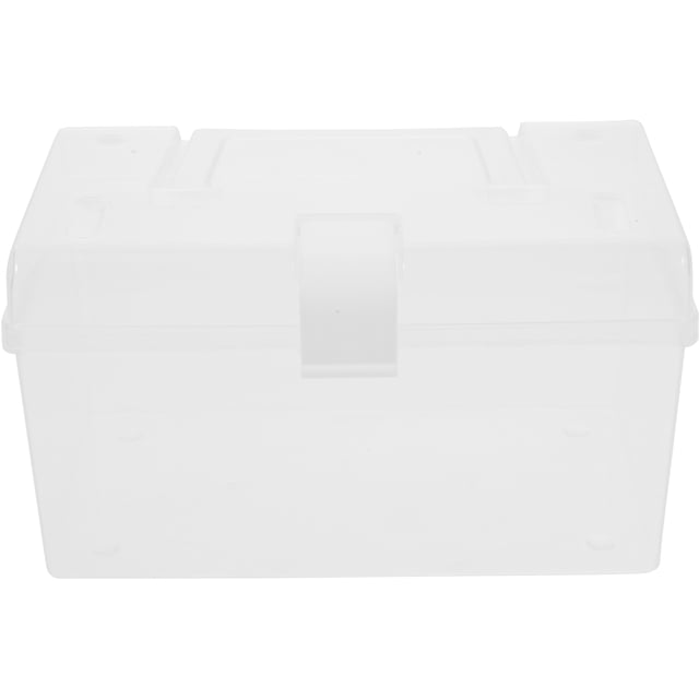 Milisten Portable First-aid Box Multi-function Medicine Storage Cabinet Home Medicine Case - Size S (White)