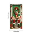 thumbnail image 3 of Honmine Christmas Door Curtain Banner, Outdoor Photo Background with Elves Celebration Design, Party Hanging Fabric Decor for Christmas Day Events, Seasonal Display, Festive Entrance Enhancement, 3 of 6
