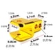 thumbnail image 4 of Sidaley Piezas de Motor de aleación de aluminio para aumentar el amortiguador, mano de obra fina, accesorio estable para motocicleta, Accesorios para motos Amarillo, 4 of 6