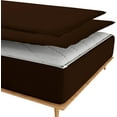 thumbnail image 2 of DNG Creations Zipper Fitted Sheet ( Includes - 1 Elastic Fitted Sheet & 2 Base Sheet has Zipper ) 100% Egyptian Cotton 8 Inch Deep Pocket (Solid Chocolate - Twin XL ), 2 of 9