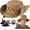 Brown, variant on 250 Anniversary USA Bucket Hat 1776-2026 Patriotic Embroidered Wide Brim Sun Hat Vintage Adjustable 250th Anniversary Hat