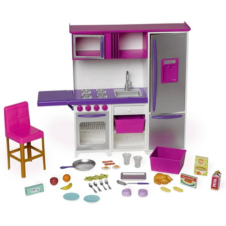 my life as doll kitchenette with large refrigerator - walmart