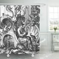 thumbnail image 1 of Cortina de Ducha Elegante ABPHQTO Toile Francés Blanco y Negro 160x180 cm, 1 of 1