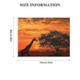 thumbnail image 3 of BCIIG   African Giraffe At Sunset Serengeti National Park Tanzania Africa Wild Animal Tree Photo Photograph Nature Landscape Cool Wall Decor Art Print   Bedroom   20x16in, 3 of 6
