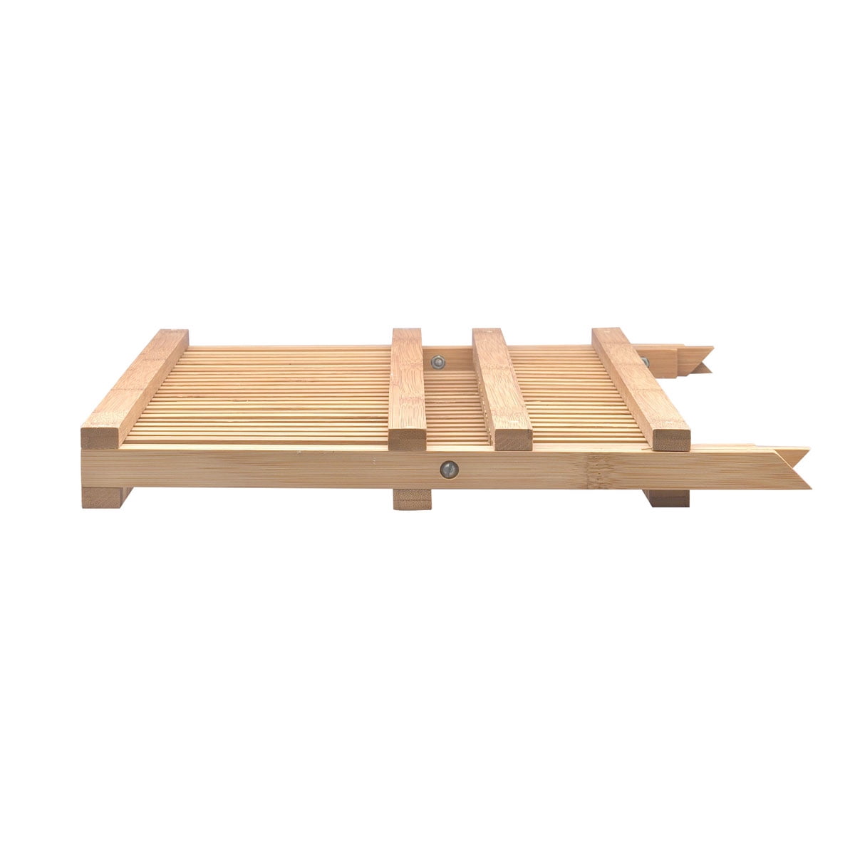 HIC Kitchen Bamboo Folding Dish Drying Rack, 20.5 x 13-Inches