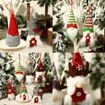 thumbnail image 5 of 2 Pack Christmas Ornament Knitted Plush Gnome Doll Christmas Tree Wall Hanging Pendant Holiday Decor Gift, 5 of 8