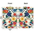 thumbnail image 5 of FORMRS Acrylic Clipboard with Low Profile Clip Standard A4 Letter Size, 12.5" x 9", Red Japanese Floral Pattern, 5 of 8