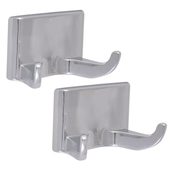 Millbridge Double Robe Hook in Polished Chrome,  2-Pack