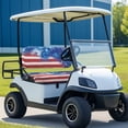 thumbnail image 2 of Uorisanigo Golf Cart Seat Covers Fit All Seasons Decorative Accessories - Washable Split Backrest Front Seat Cover, Comfortable Breathable Cloth, USA Flag Firework Print, 2 of 7