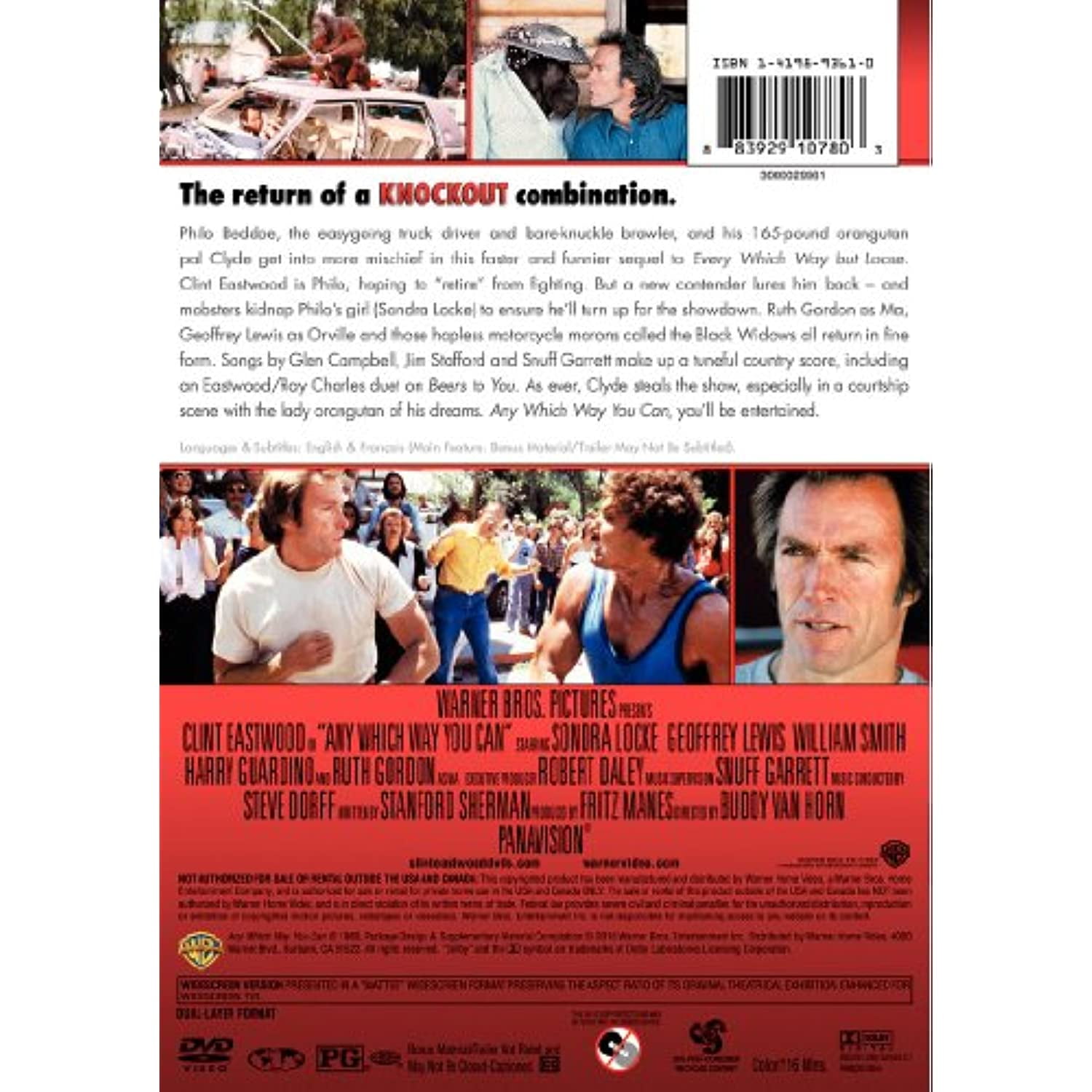 Warner Home Video: Any Which Way You Can (DVD) - Action