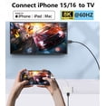 thumbnail image 2 of Apple USB-C Digital AV Multiport Adapter with HDMI 8K@60Hz & USB 3.2 & 100W Charging Port for iPhone 15/16/17, , MFi Certified Type-C HDMI Converter for MacBook Pro/Air, iPad Pro, iMac and More, 2 of 8