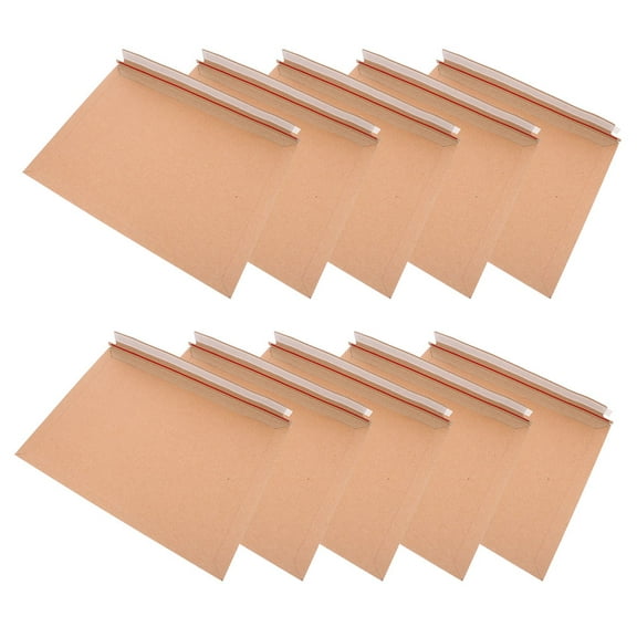 Worgeous 25pcs Self Seal Mailing Envelopes Photo Document Mailers Stay Flat Cardboard Envelopes Photo Mailers for CD Photo Document