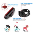 thumbnail image 3 of Paquete de 2 luces traseras para bicicleta de montaña, luces traseras recargables USB ultrabrillantes, Led alto rojo YUNYI BRAND  Deportes, 3 of 8