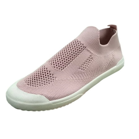 

GWAABD Slip on Shoes for Women New Flying Knit Upper Womens Sports Shoes Fashion Shoes Lightweight Casual Sports Shoes