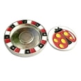 thumbnail image 2 of S SERENABLE Hat Clip Zinc Alloy Ball Marker Golfer Gift Yellow, 2 of 8