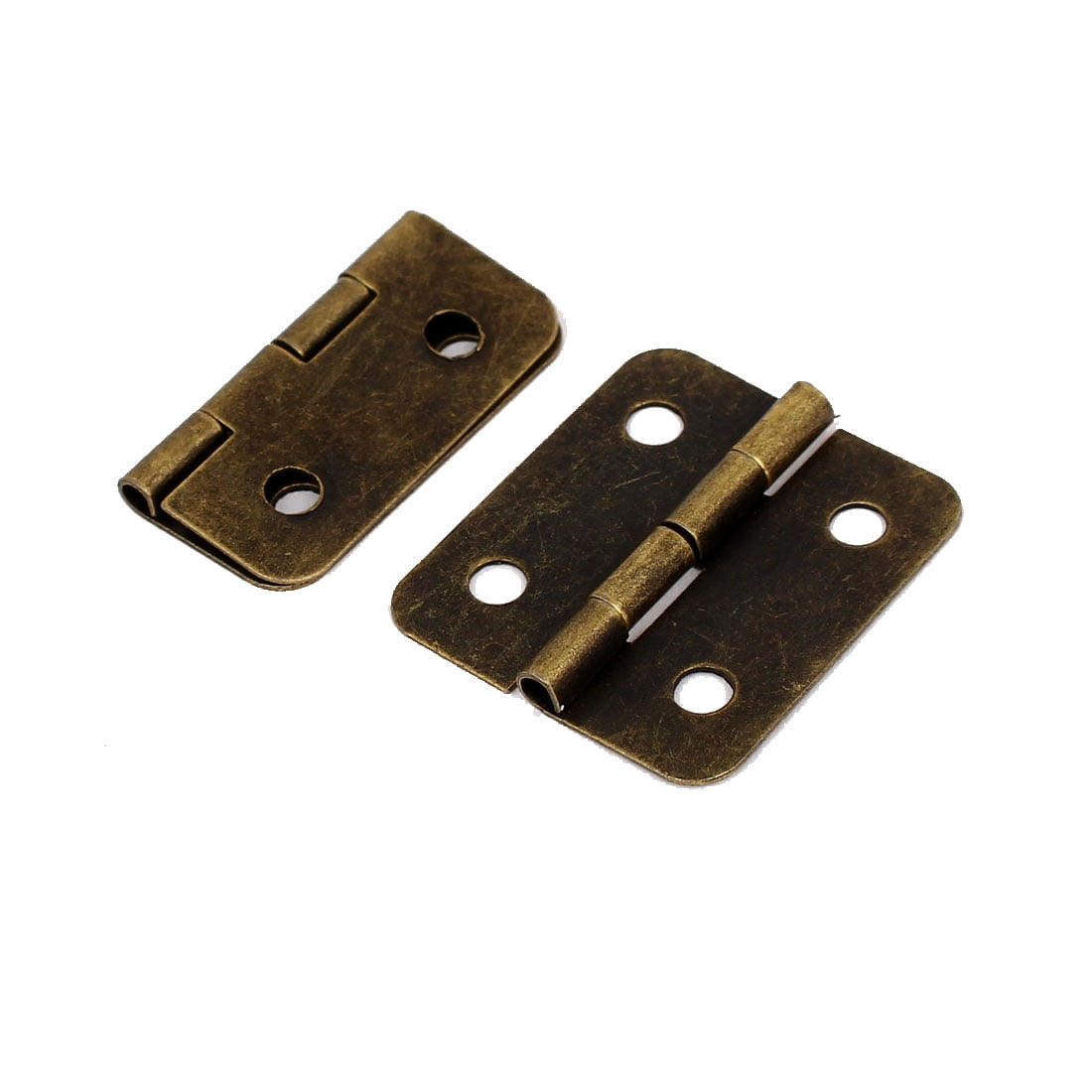 Uxcell Furniture Cupboard Door Metal Foldable Hinges Bronze Tone 1.2