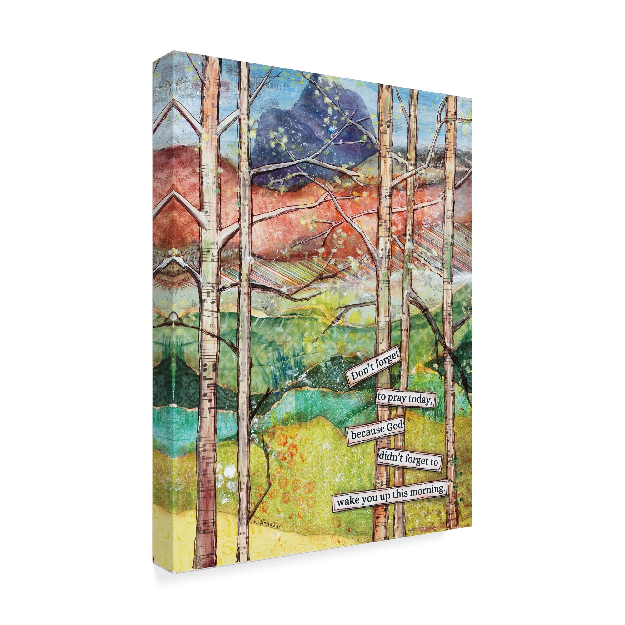 Trademark Fine Art 'Morning Prayer' Canvas Art by Let Your Art Soar