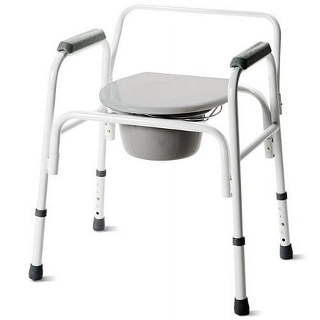 Carex 3-in-1 Bedside Commode with Removable Back