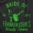 thumbnail image 2 of Womens Bride Of Frankensteins Beauty School T Shirt Funny Spooky Halloween Party Tee for Ladies Womens Graphic Tees, 2 of 9