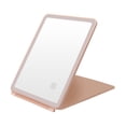 thumbnail image 1 of Espejo de maquillaje LED con interruptor táctil, ajustable de 120 degree, espejo de Rosa monocromático Yuyangstore Espejo de vanidad, 1 of 8
