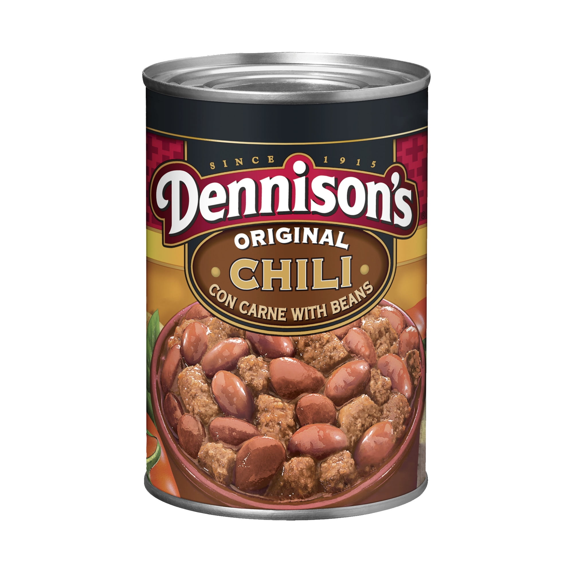 (12 pack) Dennison's Original Chili Con Carne with Beans, 26g Protein Per Serving, 15 oz. Can