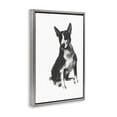 thumbnail image 3 of Stupell Industries Transitional Charcoal Dog Drawing Gray Floating Frame Canvas Art, 21 x 31, by cartissi, 3 of 8