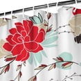 thumbnail image 4 of Waterproof Pioneer Shower Curtain 72x84 Inch Colorful Floral Polyester Unique Shower Curtain for Bathroom Hotel Home Decor with 12 Plastic Hooks, 4 of 5