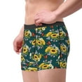 thumbnail image 3 of Wukai Sunflowers Print Men’s Underwear Breathable Boxer Briefs,&nbsp;Moisture Wicking & Breathable-X-Large, 3 of 7