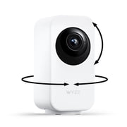 Wyze Indoor Cam Pan 2K Security Camera, Indoor Pan/Tilt Baby Monitor & Pet Camera, Color Night Vision, 2-Way Audio, White