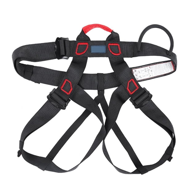 Cinturón De Seguridad De Medio Cuerpo Para Escalada En Roca Montañismo Rappel Trabajo Aéreo (Negro) Noticed EL008207-00