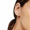 thumbnail image 4 of 925 Sterling Silver Ear Stud Hook Heart Hoop Earrings for Women, Lightweight and Hypoallergenic Earrings, 4 of 7