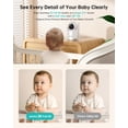 thumbnail image 3 of Jartoo 2K Video Baby Monitor 3600ft long Range, ANC, 2-way Talk, AI Cry Detection 24H Battery Life, 3 of 8