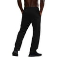 thumbnail image 4 of Men's Tear Away Pants with Full Zipper Legs, Breakaway Cotton Sweatpants Open Bottom for Sports, Dance and Performance,Black,L, 4 of 5