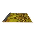 thumbnail image 2 of Ahgly Company Indoor Rectangle Abstract Yellow Modern Area Rugs, 2' x 4', 2 of 4