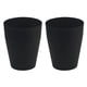 thumbnail image 1 of Bote de basura Feisco, pequeño, redondo, plástico, 5.7 L, negro, paquete de 2, 1 of 7