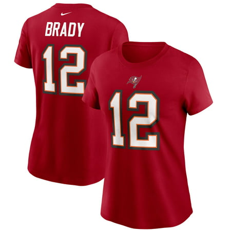 Tom Brady Tampa Bay Buccaneers Nike Women's Name & Number T-Shirt - Red