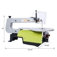 thumbnail image 6 of 16-Inch 1.2 Amp Variable Speed Scroll Saws for Woodworking,with Adjustable Tilt Table Woodworking Bevel Saw, 6 of 10