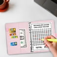 thumbnail image 3 of AGCAN 2 Pack 100 Envelopes Money Saving Challenge, Envelopes Challenge Binder for Savings Goals of $5,050, Savings Challenges Book with Envelopes & Challenge Sticker (Pink+Black), 3 of 8