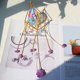 thumbnail image 2 of Love Heart Crystal Wind Chimes Adornos Light Catcher Garden Decor (82) Likrtyny Libre de BPA, 2 of 9
